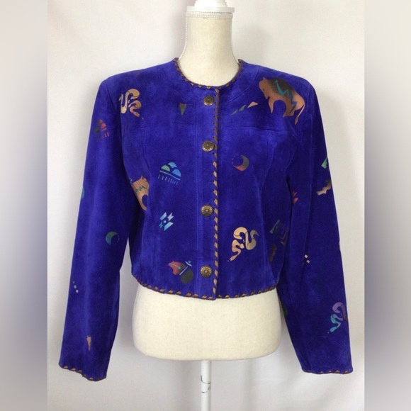 Vintage Char Santa Fe Suede Jacket - Picture 6 of 8